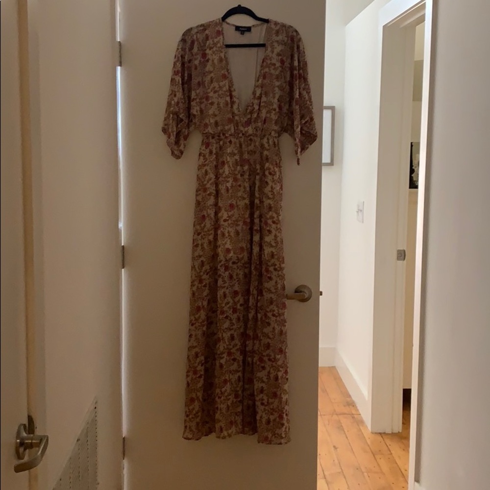 Deep v maxi dress